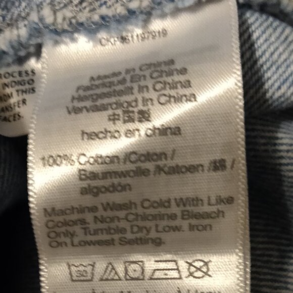 Madewell Denim Puff Sleeve Smocked Mini Dress SIZE 12 - Picture 2 of 7